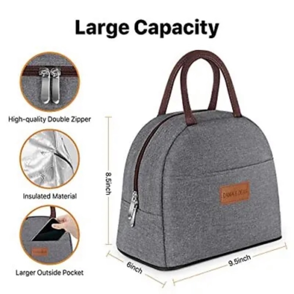 Dania & dean insulated cooler lunch bag